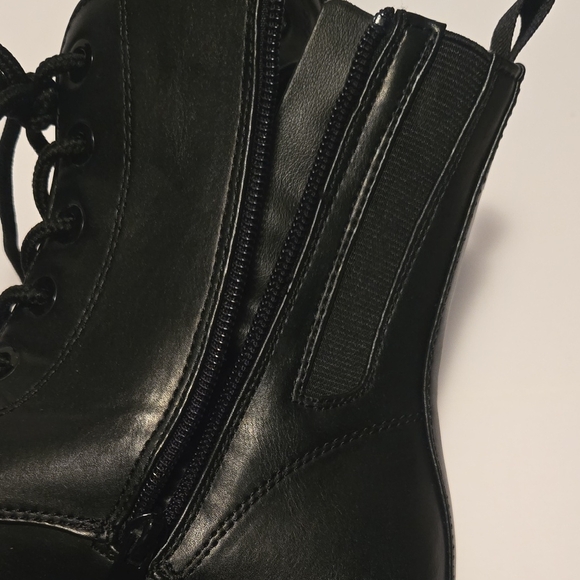 Torrid Black Combat Lace-Up Boots - Picture 3 of 4